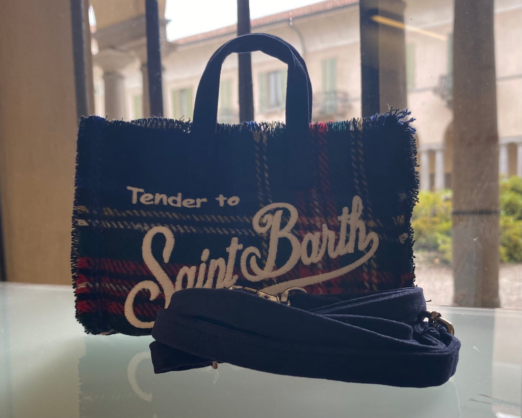 SAINT BARTH PHONE BAG TARTAN