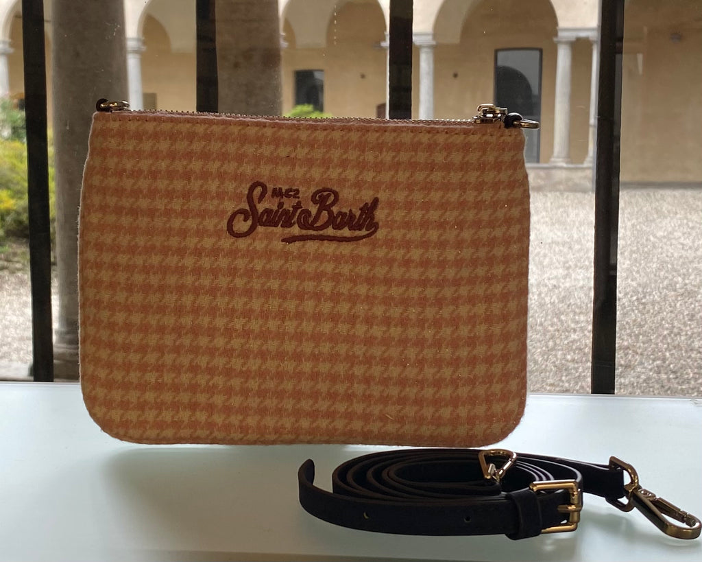 SAINT BARTH MINI POCHETTE PIED DE POULE