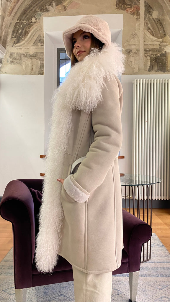 DONDUP CAPPOTTO SHEARLING